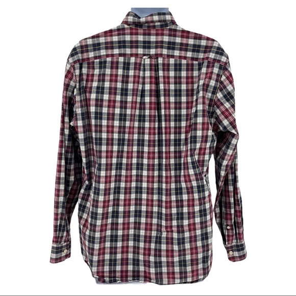 Nautica Mens Sanded Poplin Plaid Button Down Shirt Size L - Picture 2 of 6
